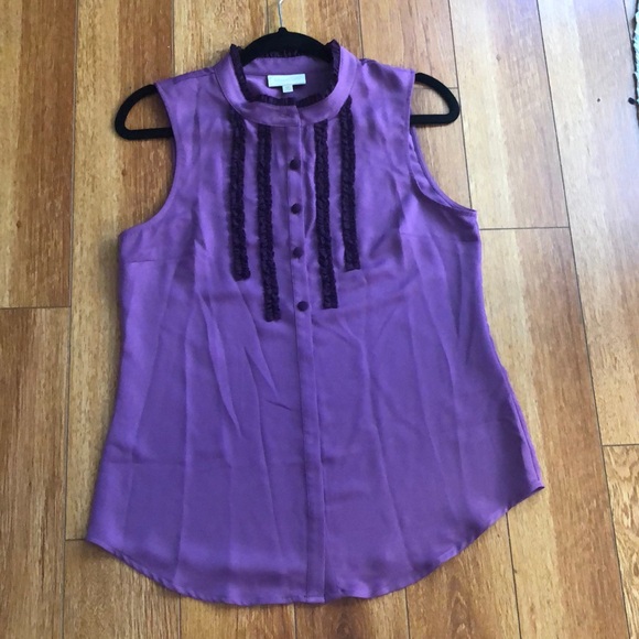 Purple sleeveless top. ModCloth. Size M - Picture 1 of 4